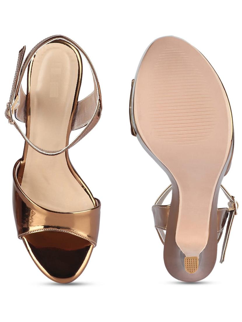 copper ankle strap sandal - 19129753 - Standard Image - 4