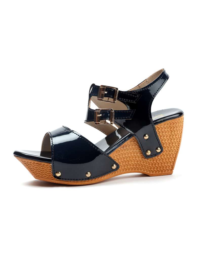 black ankle strap sandal - 19129783 - Standard Image - 1