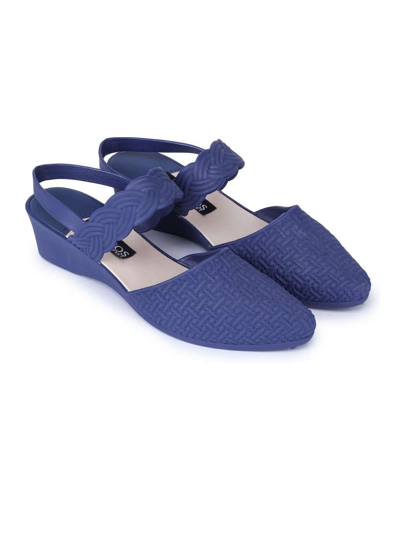 navy back strap sandal - 19129794 -  Standard Image - 1