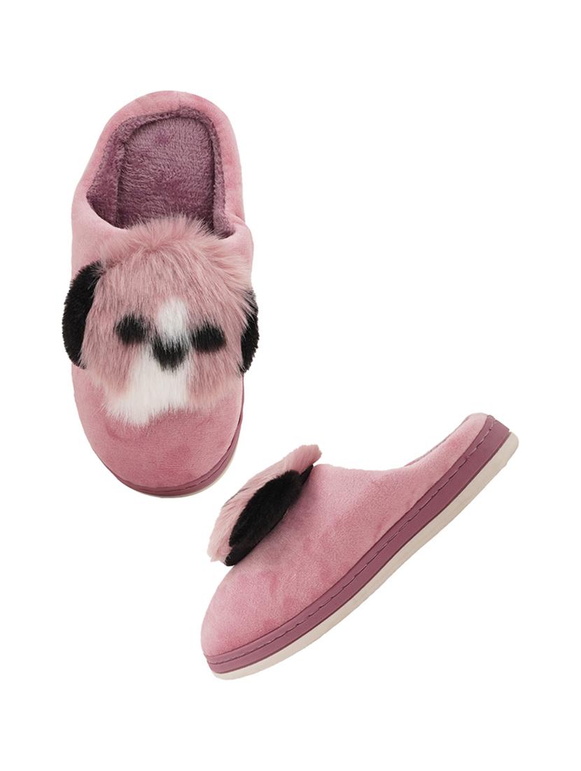 purple fabric slippers flip flops - 19129874 - Standard Image - 4