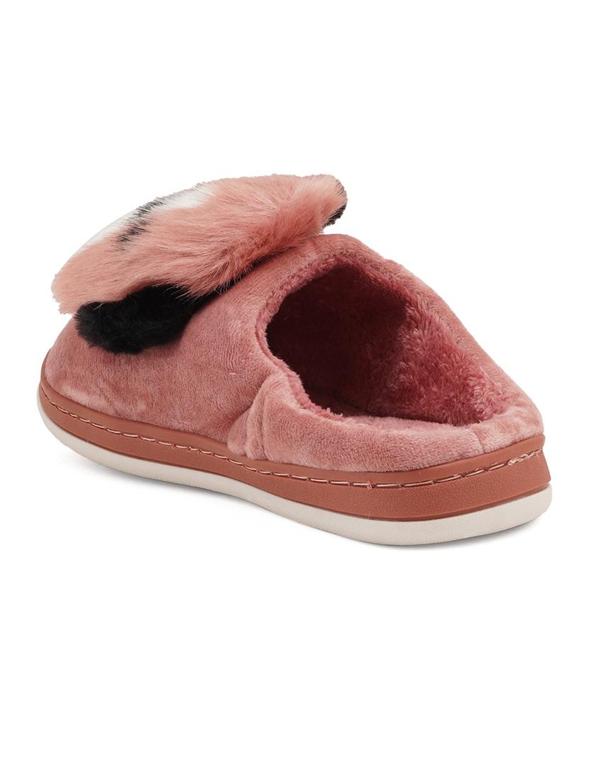 pink fabric slippers flip flops - 19129878 - Standard Image - 1