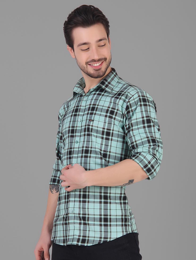 mens checks casual shirt - 19129945 -  Standard Image - 1