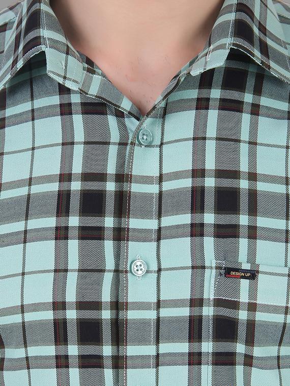 mens checks casual shirt - 19129945 - Standard Image - 4