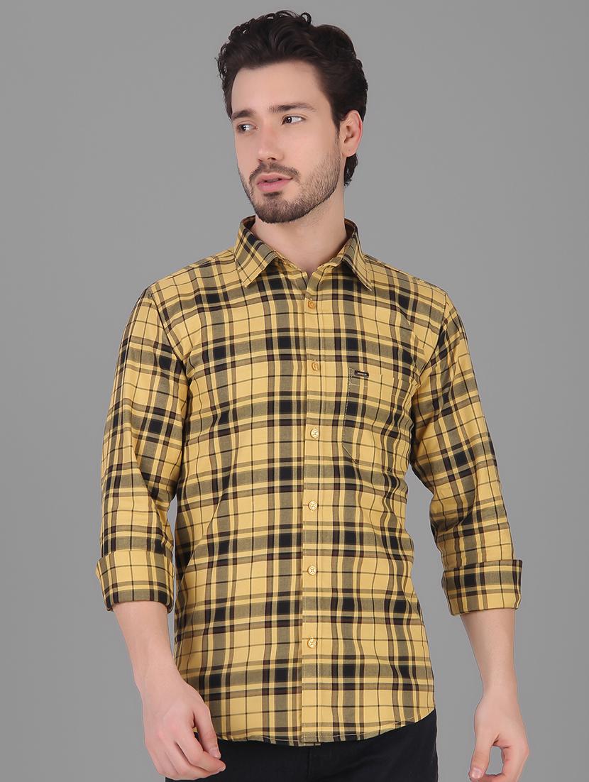 mens checks casual shirt - 19129947 -  Zoom Image - 0
