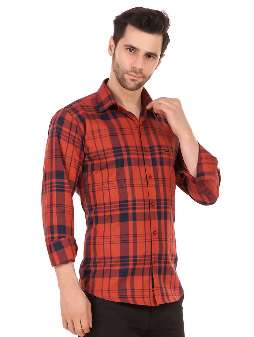 mens checks casual shirt - 19129948 -  Standard Image - 1