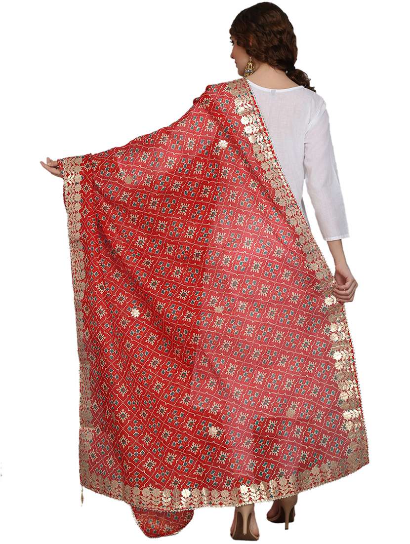 gota work kota doria dupatta - 19129969 -  Standard Image - 1