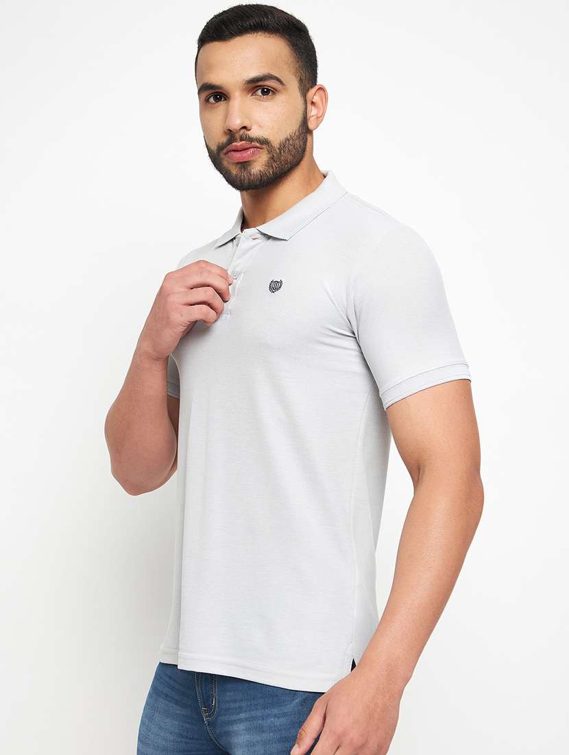 polo neck solid t-shirt  - 19131457 -  Standard Image - 1