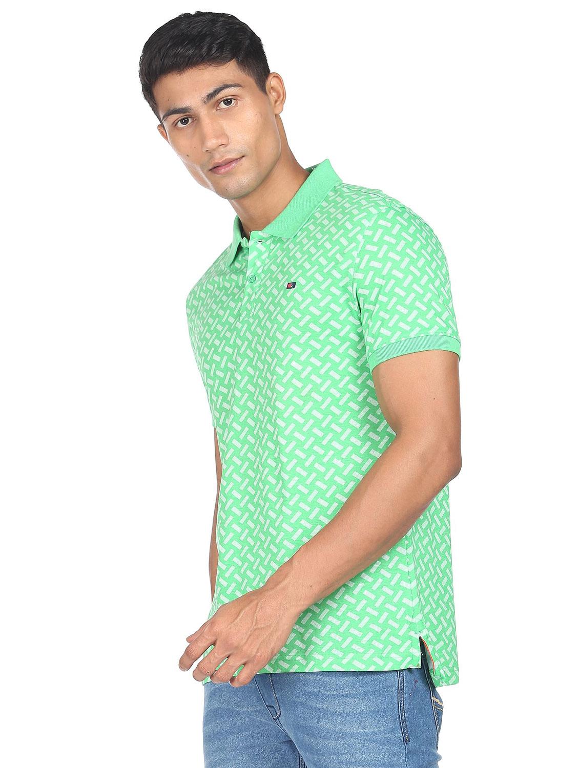 polo neck printed t-shirt - 19131531 - Standard Image - 1