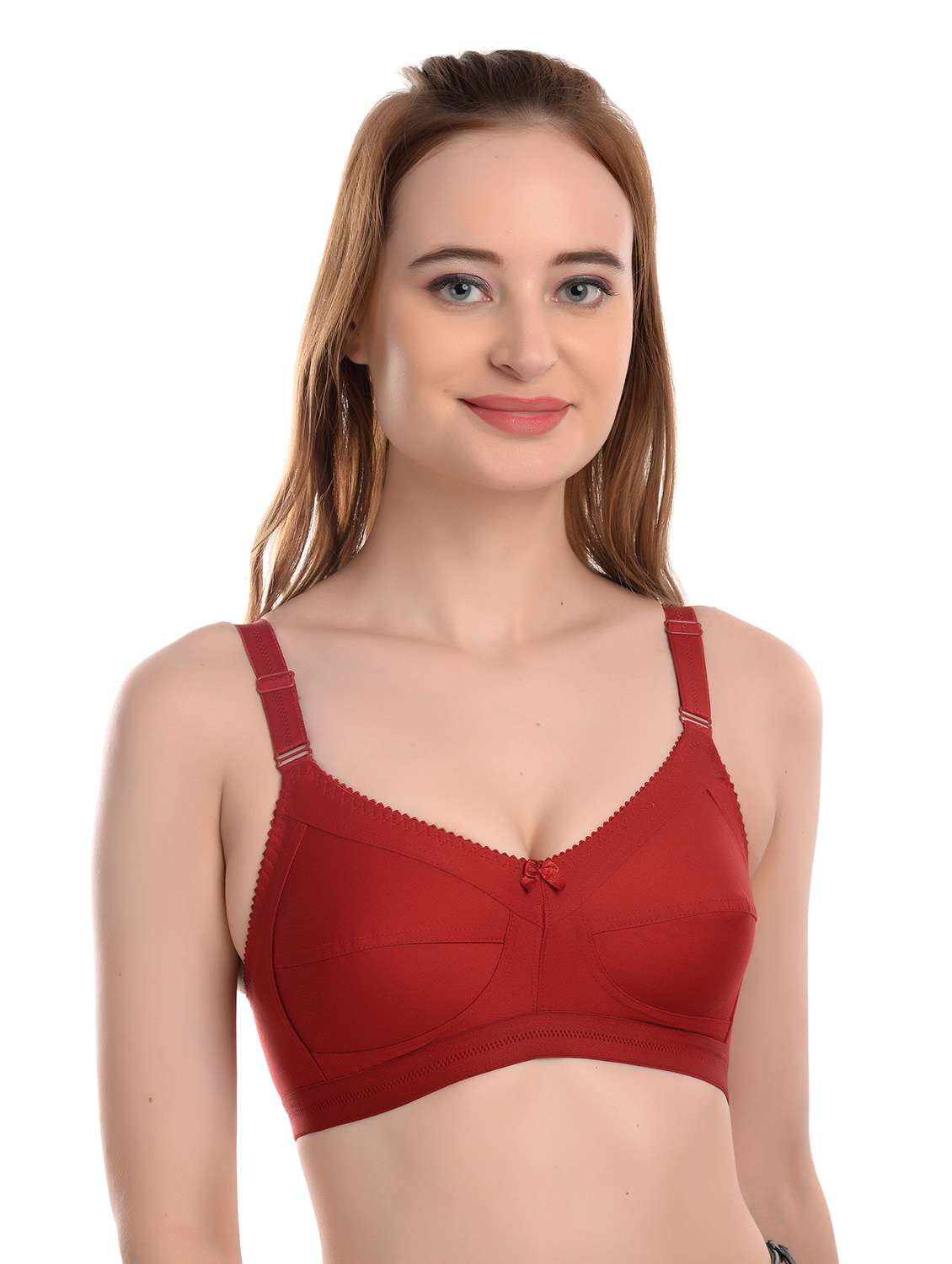 pack of  2 solid t-shirt bra  - 19131572 -  Standard Image - 4