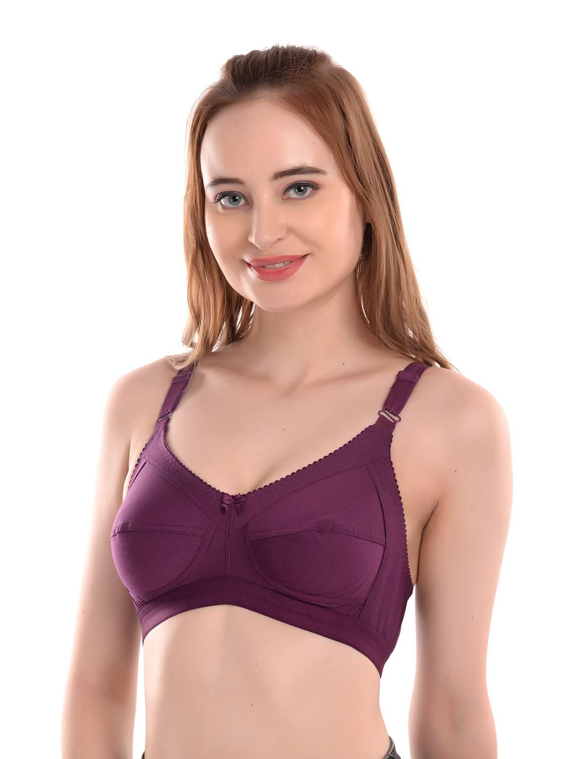 pack of  2 solid t-shirt bra  - 19131574 -  Standard Image - 6