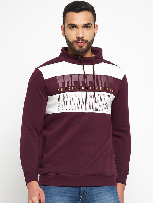 cotton blend chest print sweatshirt - 19131658 - Standard Image - 0