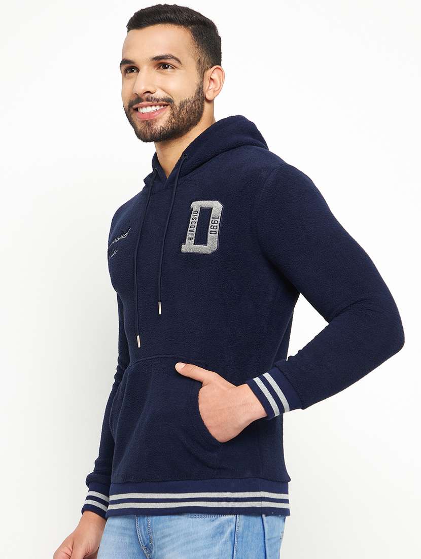 cotton blend chest print sweatshirt - 19131663 -  Standard Image - 1