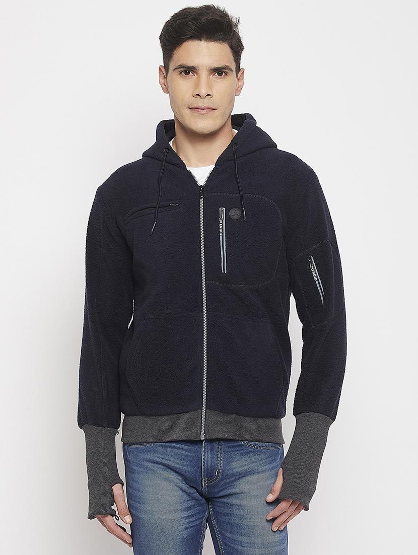 blue cotton blend sweatshirt - 19131667 -  Zoom Image - 0