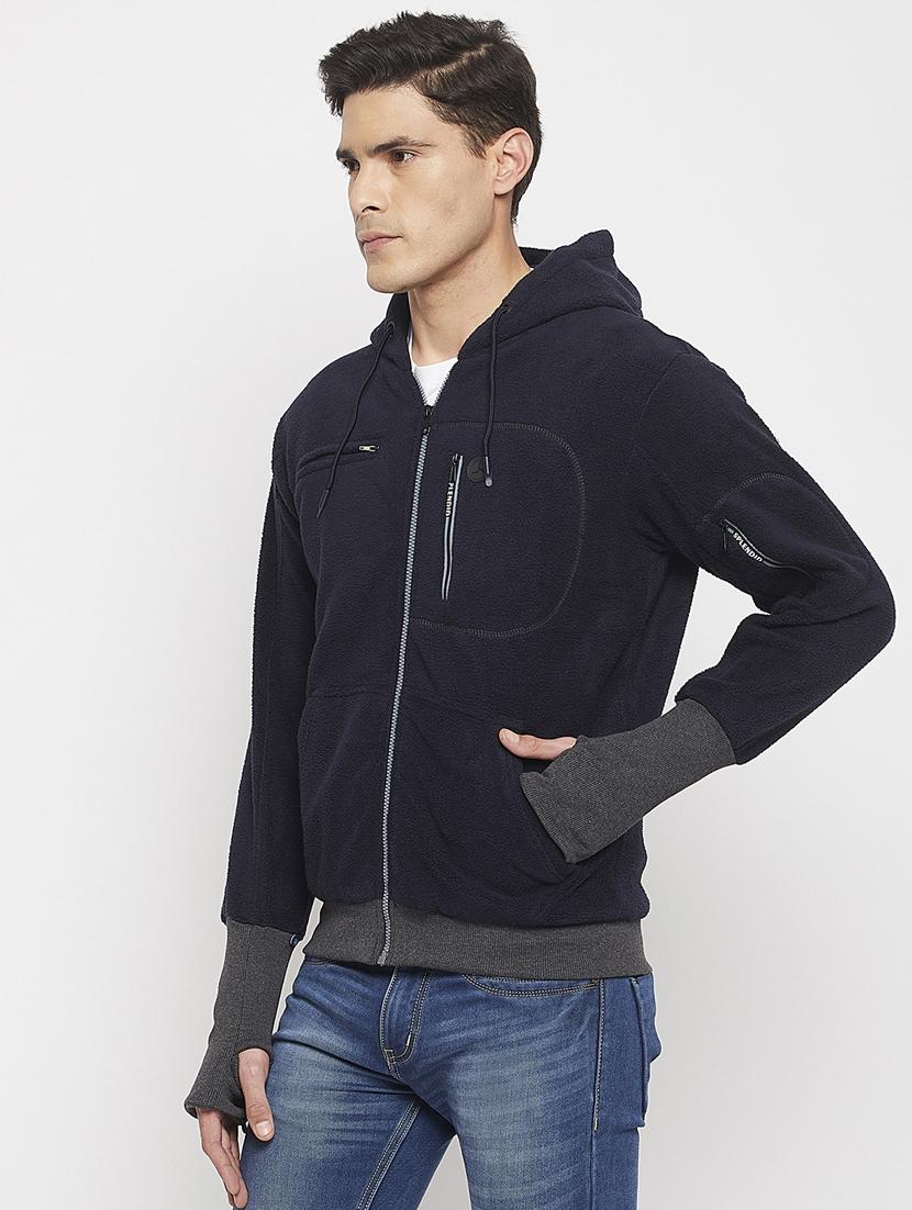 blue cotton blend sweatshirt - 19131667 - Standard Image - 1