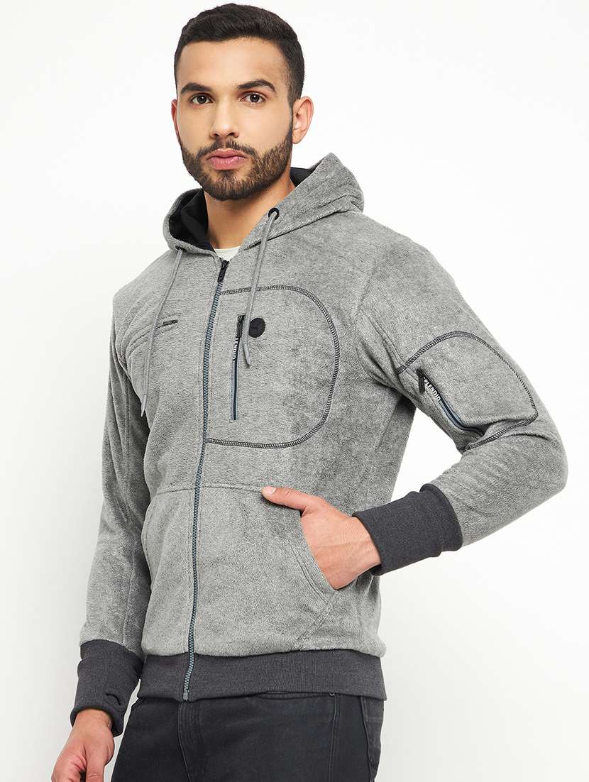 grey cotton blend sweatshirt - 19131668 -  Standard Image - 1