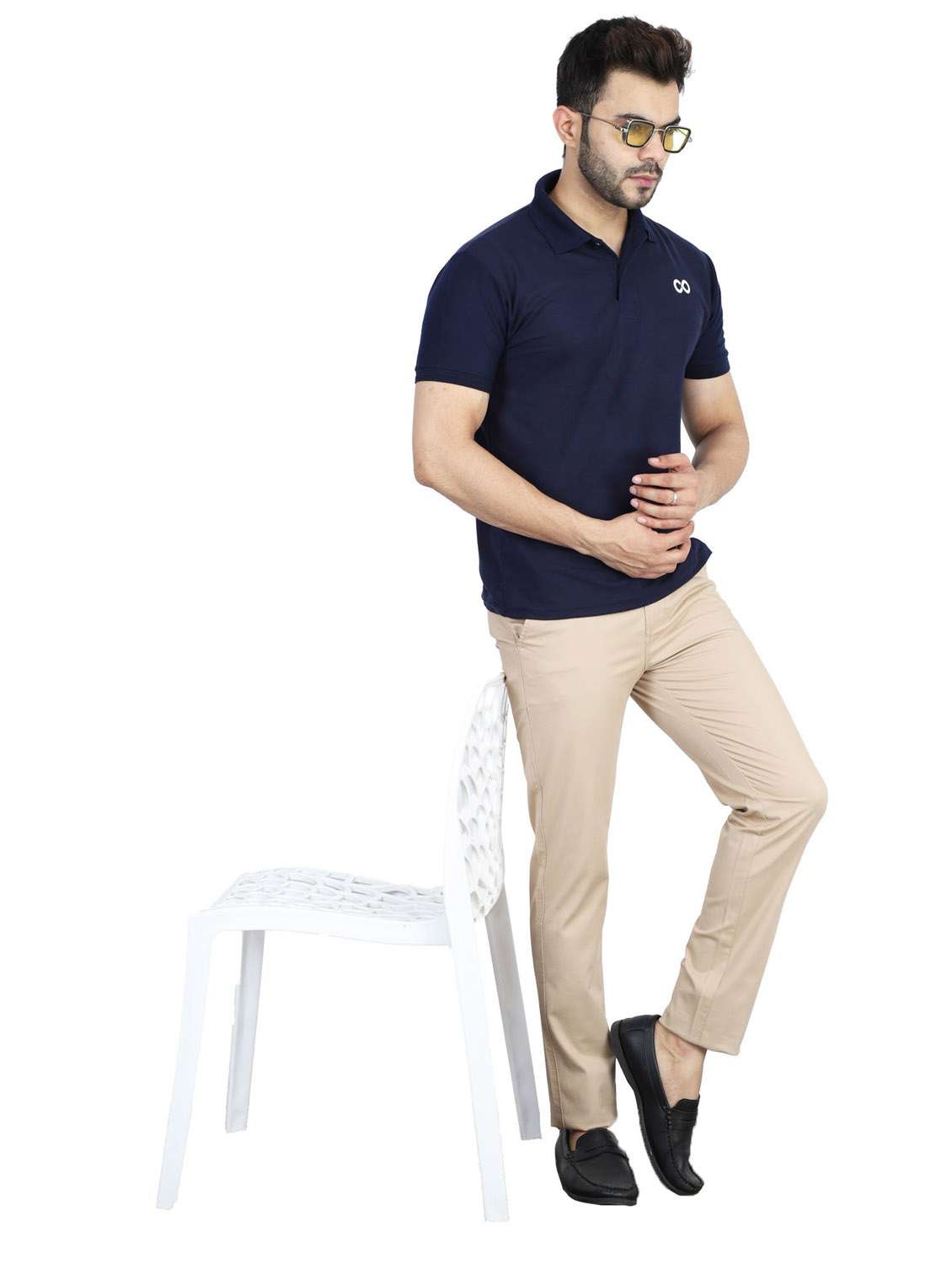 mid rise flat front casual trouser - 19131880 -  Standard Image - 4