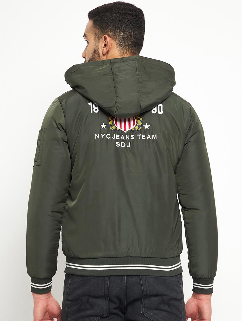 boys stand collar solid bomber jacket - 19131899 - Standard Image - 1