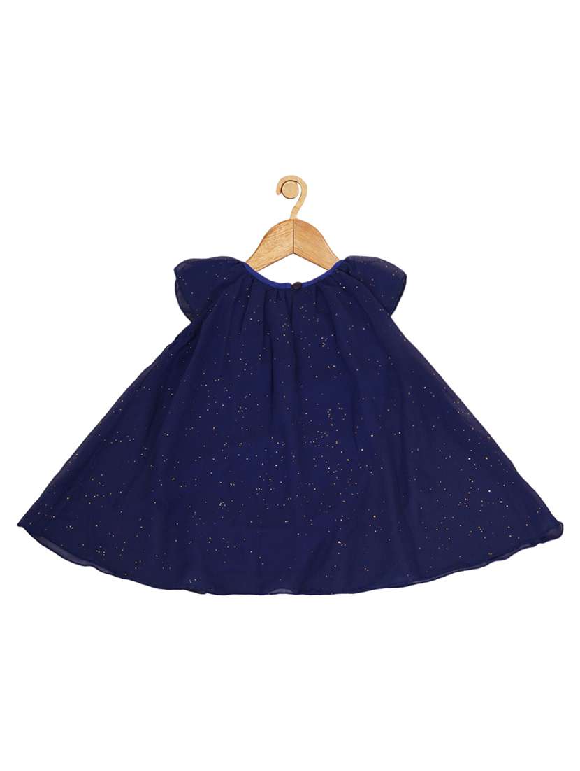 kids girls navy blue solid romper - 19132098 -  Standard Image - 1