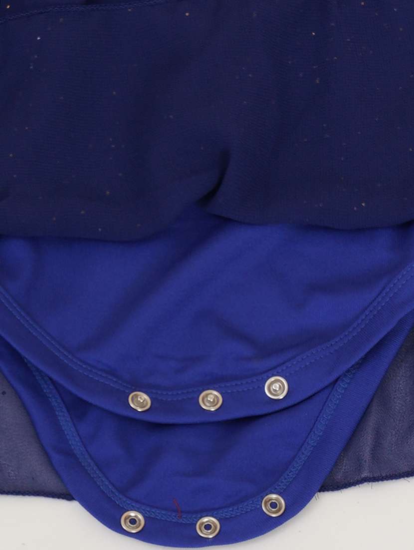 kids girls navy blue solid romper - 19132098 - Standard Image - 4