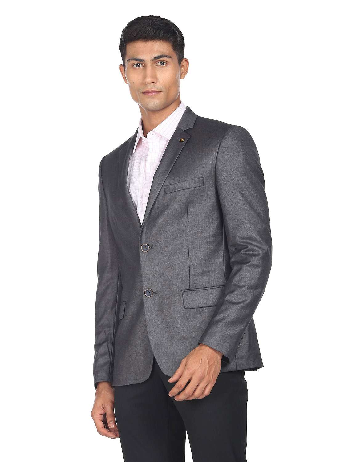 notched lapel single breasted formal blazer - 19132110 -  Standard Image - 1