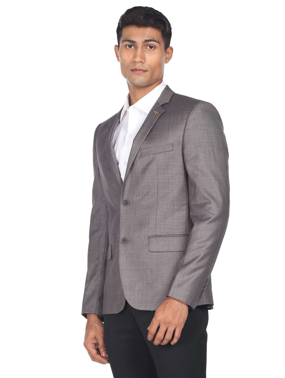 notched lapel single breasted formal blazer - 19132112 -  Standard Image - 1