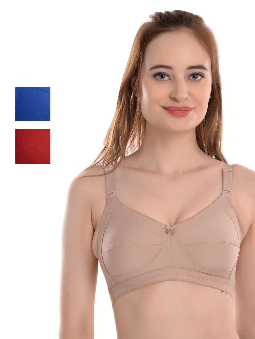 pack of 3 solid t-shirt bra 
