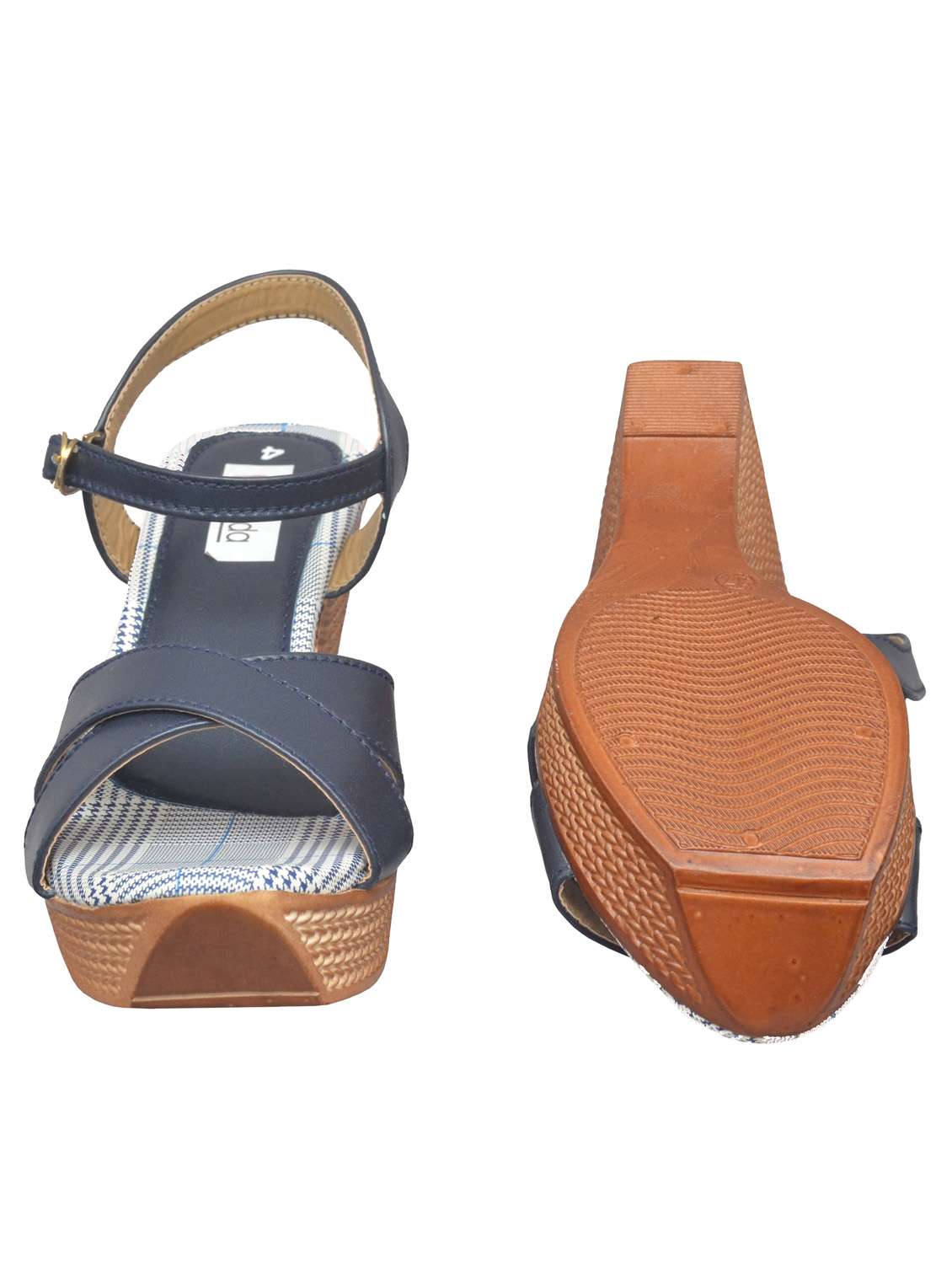 navy wedge sandal - 19133773 -  Standard Image - 4