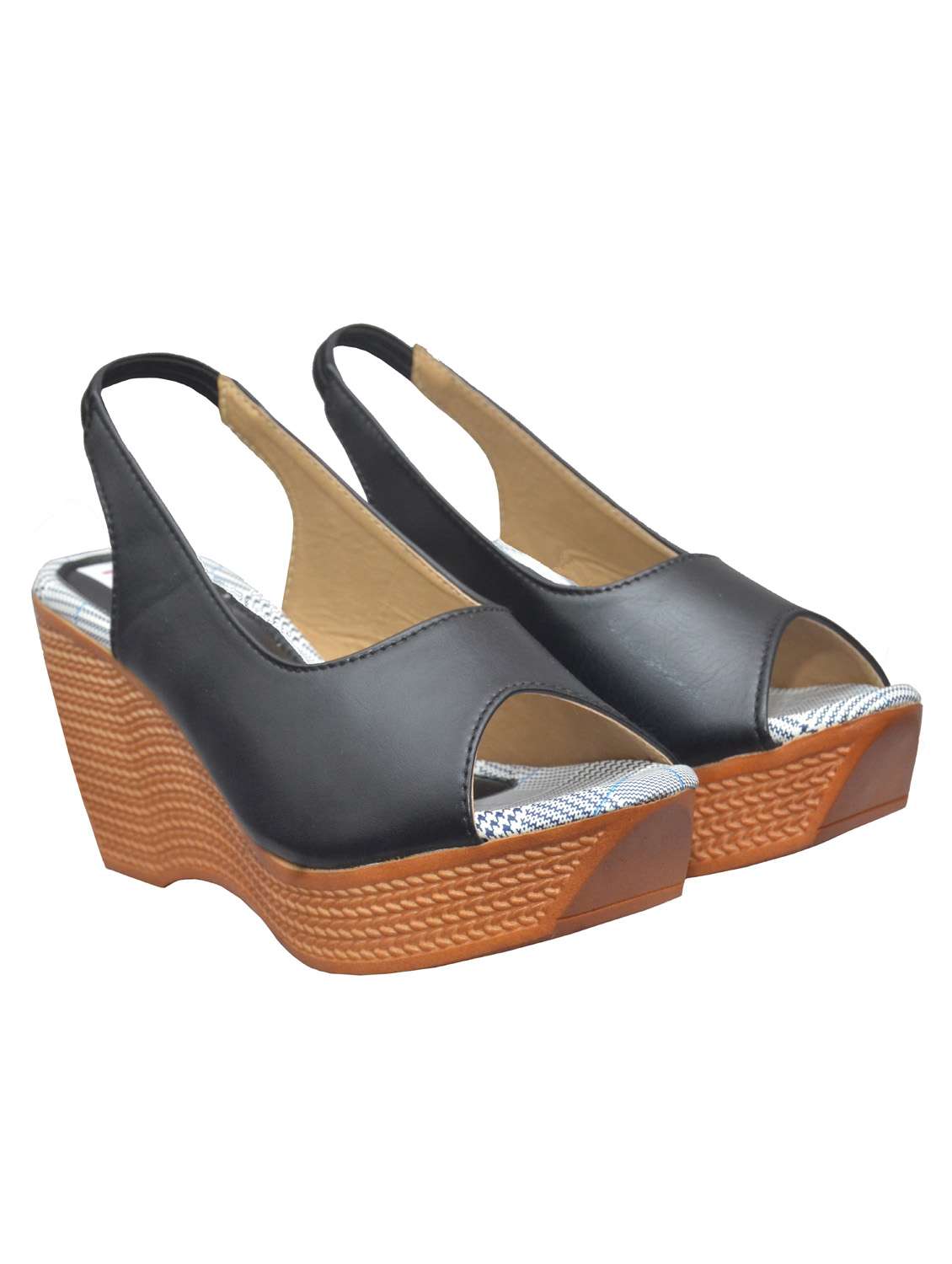 black wedge sandal - 19133780 -  Standard Image - 1