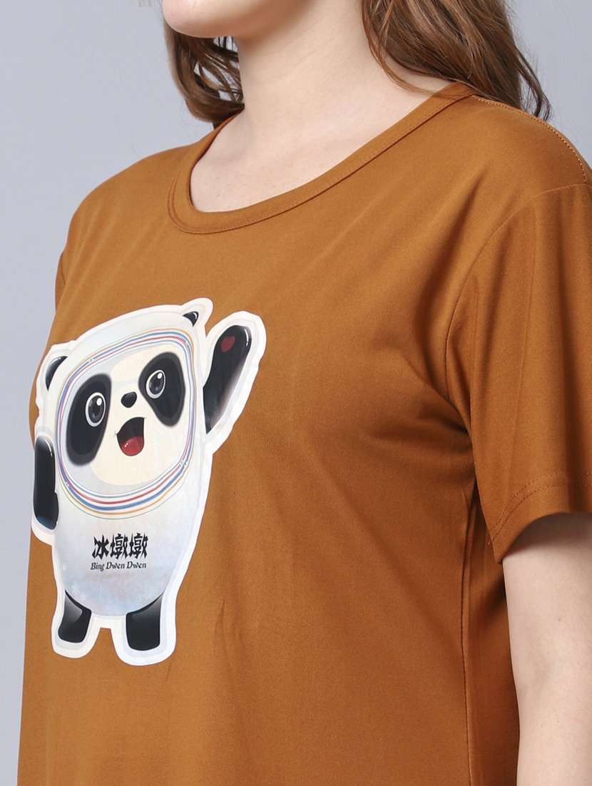 women printed night suit set  - 19136444 -  Standard Image - 4