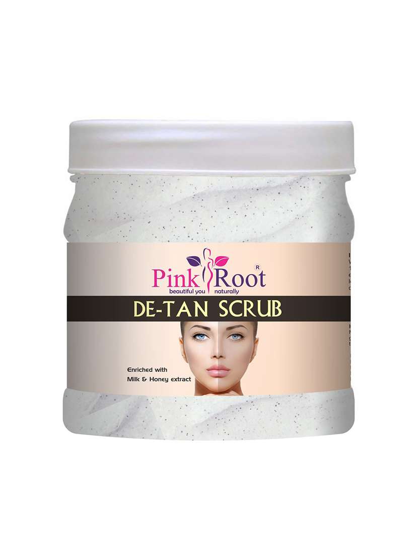 pink root de-tan scrub enriched with milk & honey extract 500ml