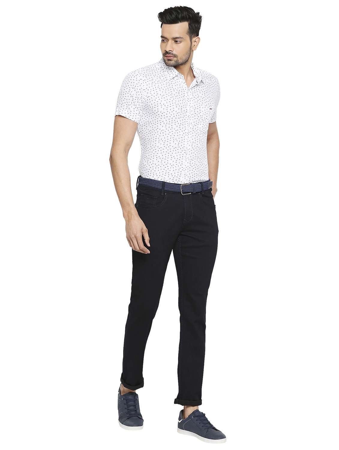 white printed casual shirt - 19137505 - Standard Image - 4
