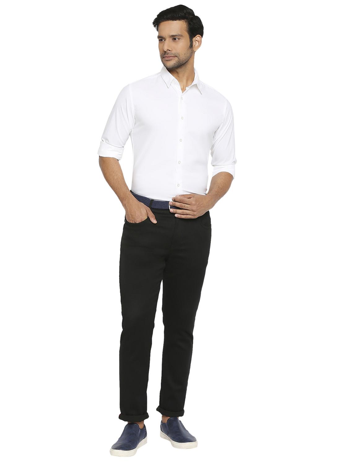 white solid casual shirt - 19137536 - Standard Image - 4