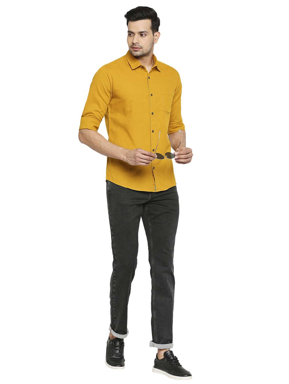 yellowsolid casual shirt - 19137546 - Standard Image - 4