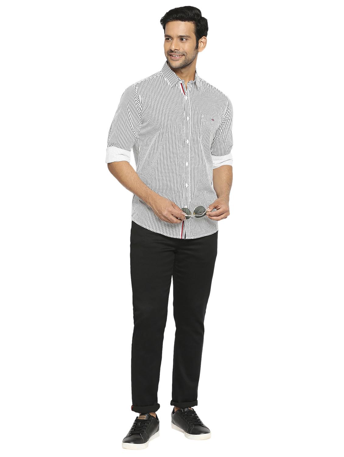white striped casual shirt - 19137562 - Standard Image - 4