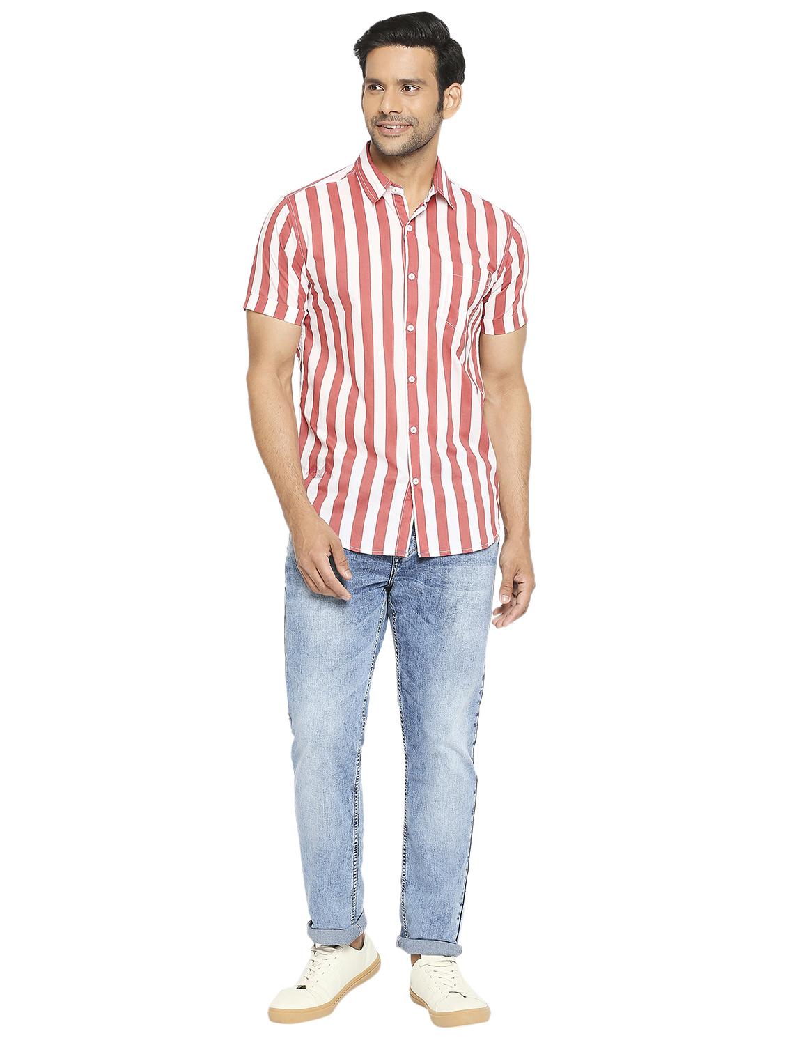 red striped casual shirt - 19137566 - Standard Image - 4
