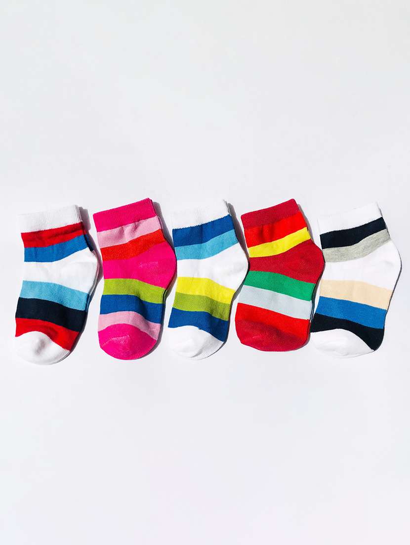 kids pack of 5 ankle length sock