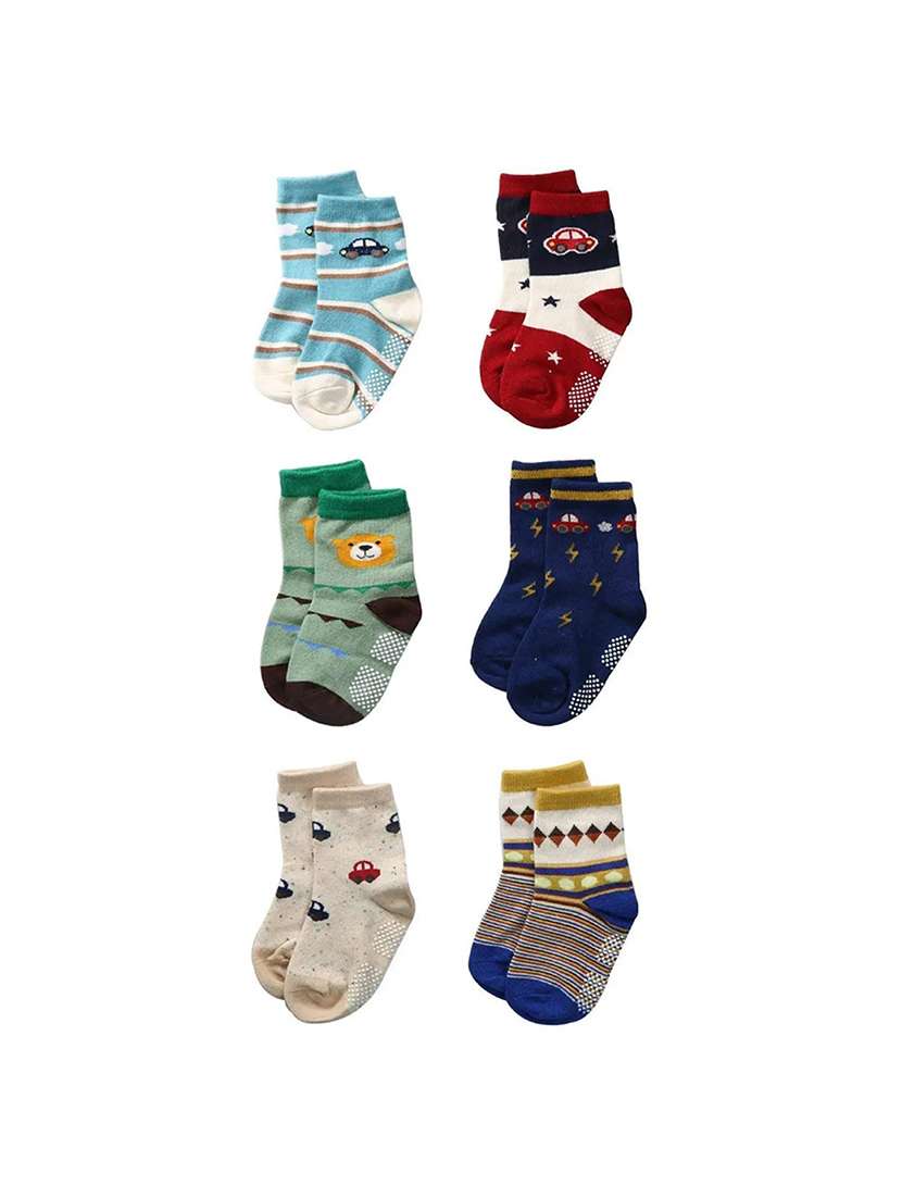 kids pack of 6 ankle length sock