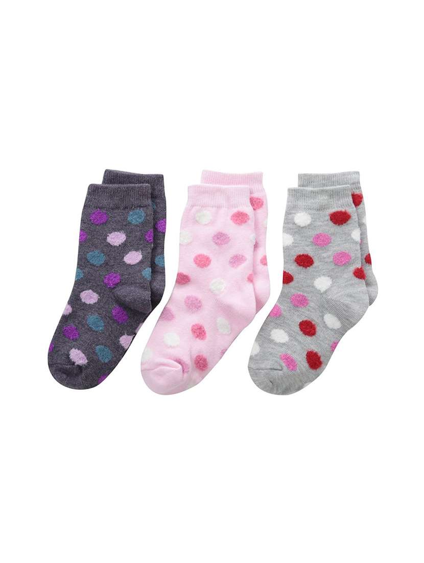 kids pack of 3 above ankle length sock