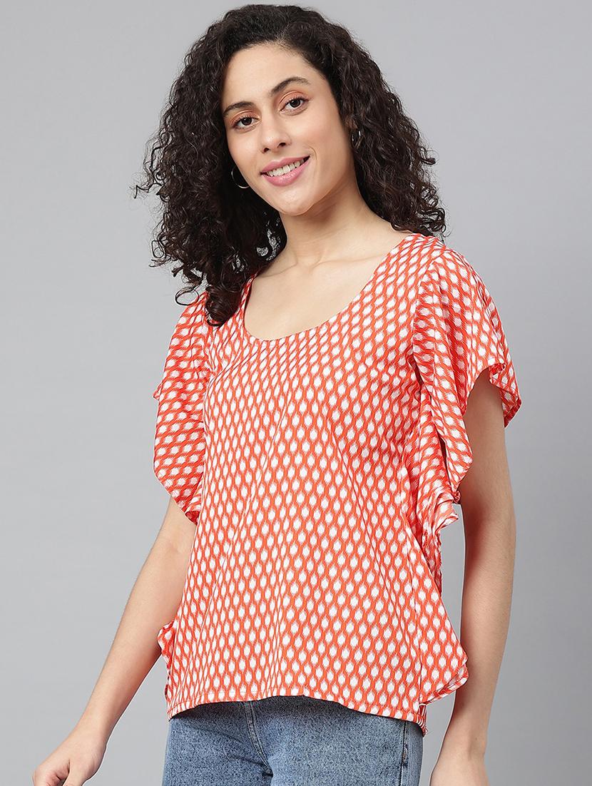 women's straight round neck top - 19138386 -  Standard Image - 1