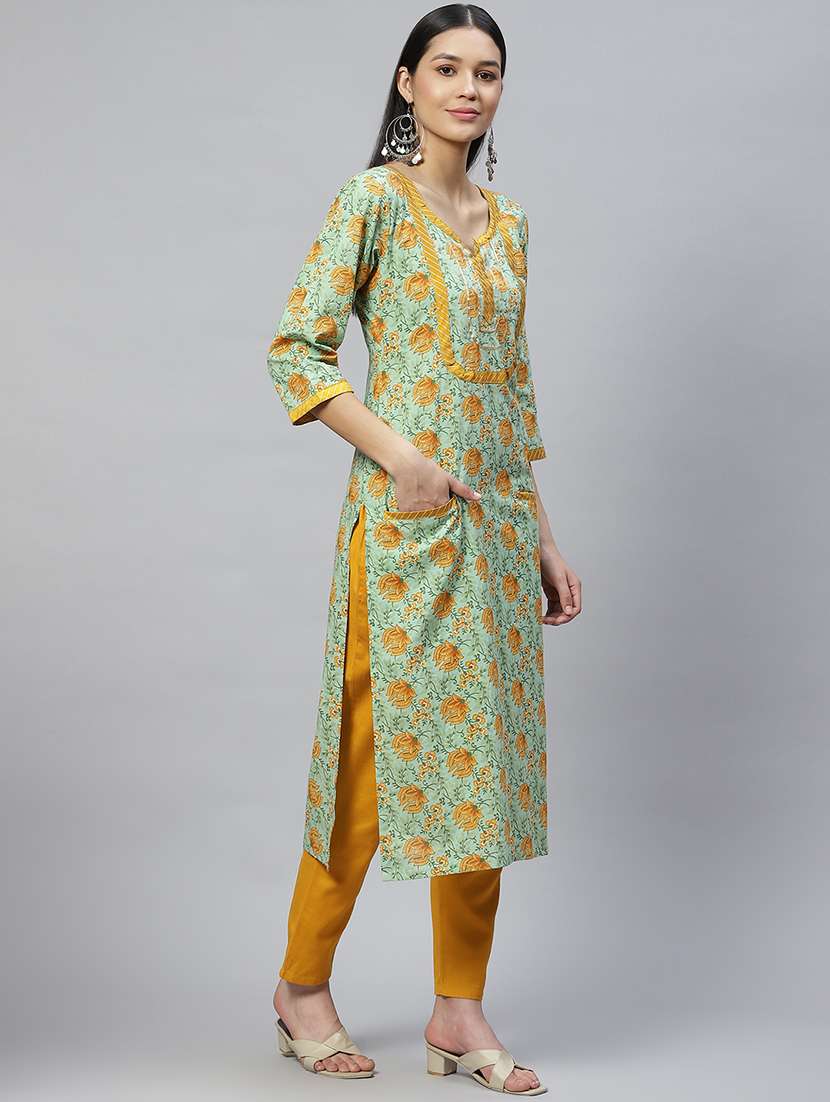 women's straight kurta - 19138460 - Standard Image - 1