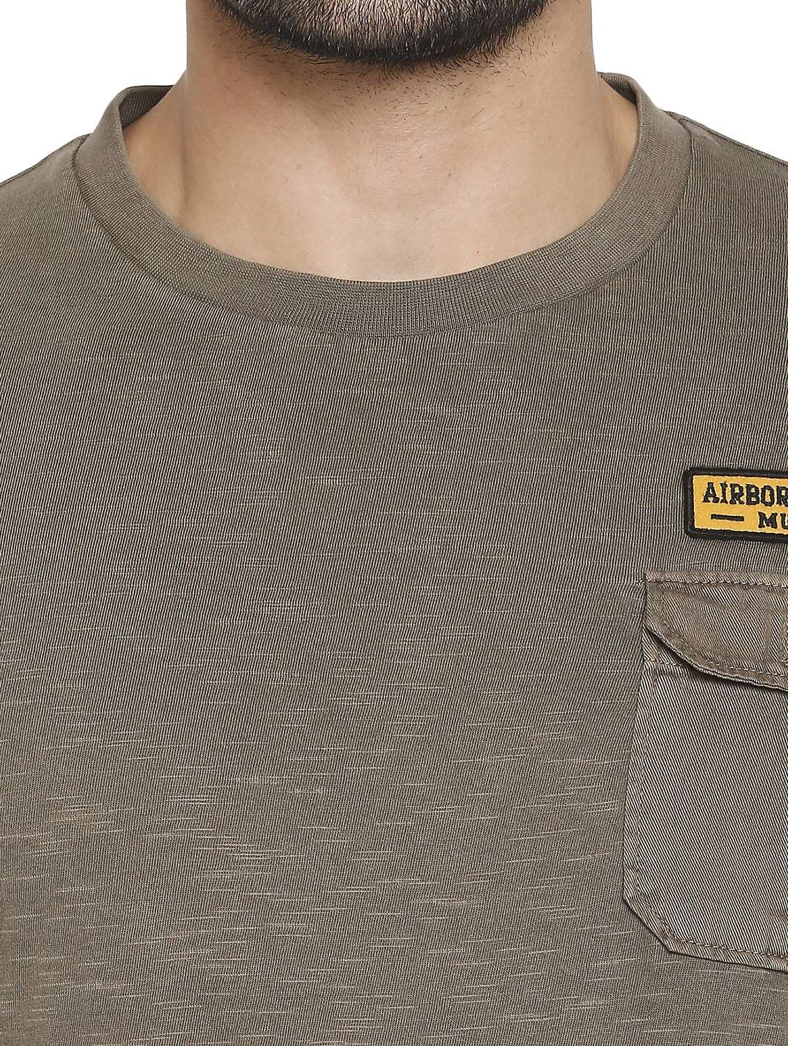 round neck solid t-shirt  - 19138494 -  Standard Image - 4