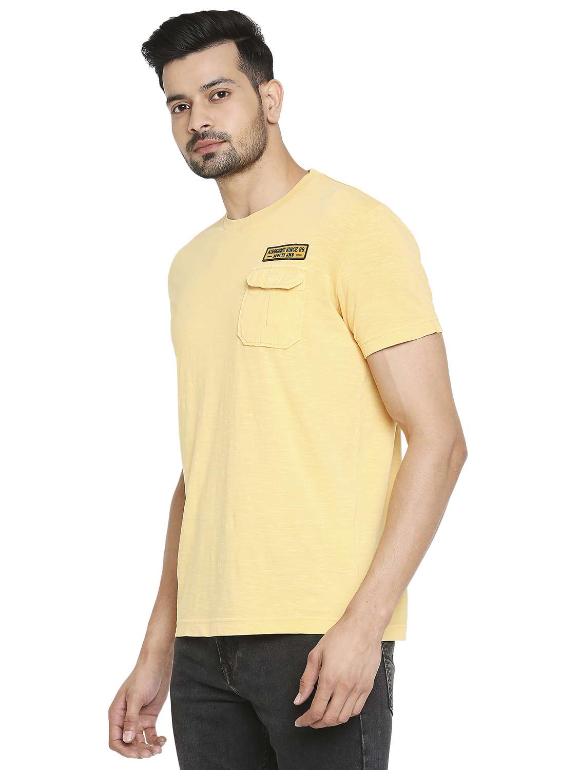 round neck solid t-shirt  - 19138495 -  Standard Image - 1