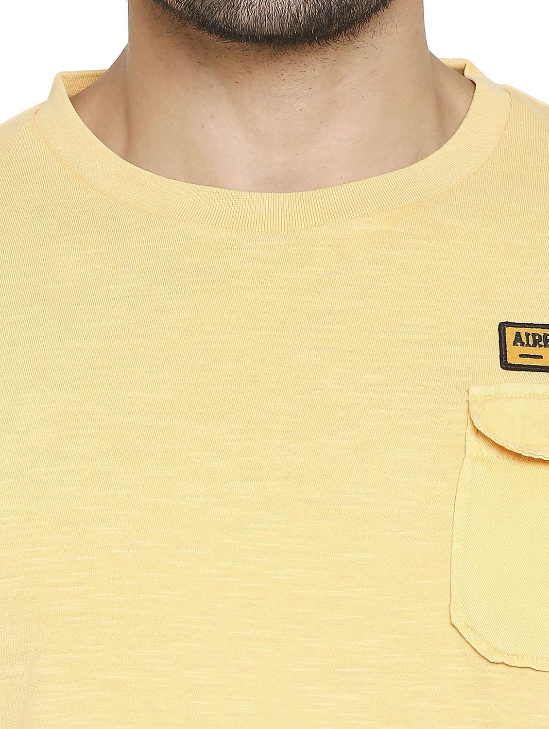 round neck solid t-shirt - 19138495 - Standard Image - 4