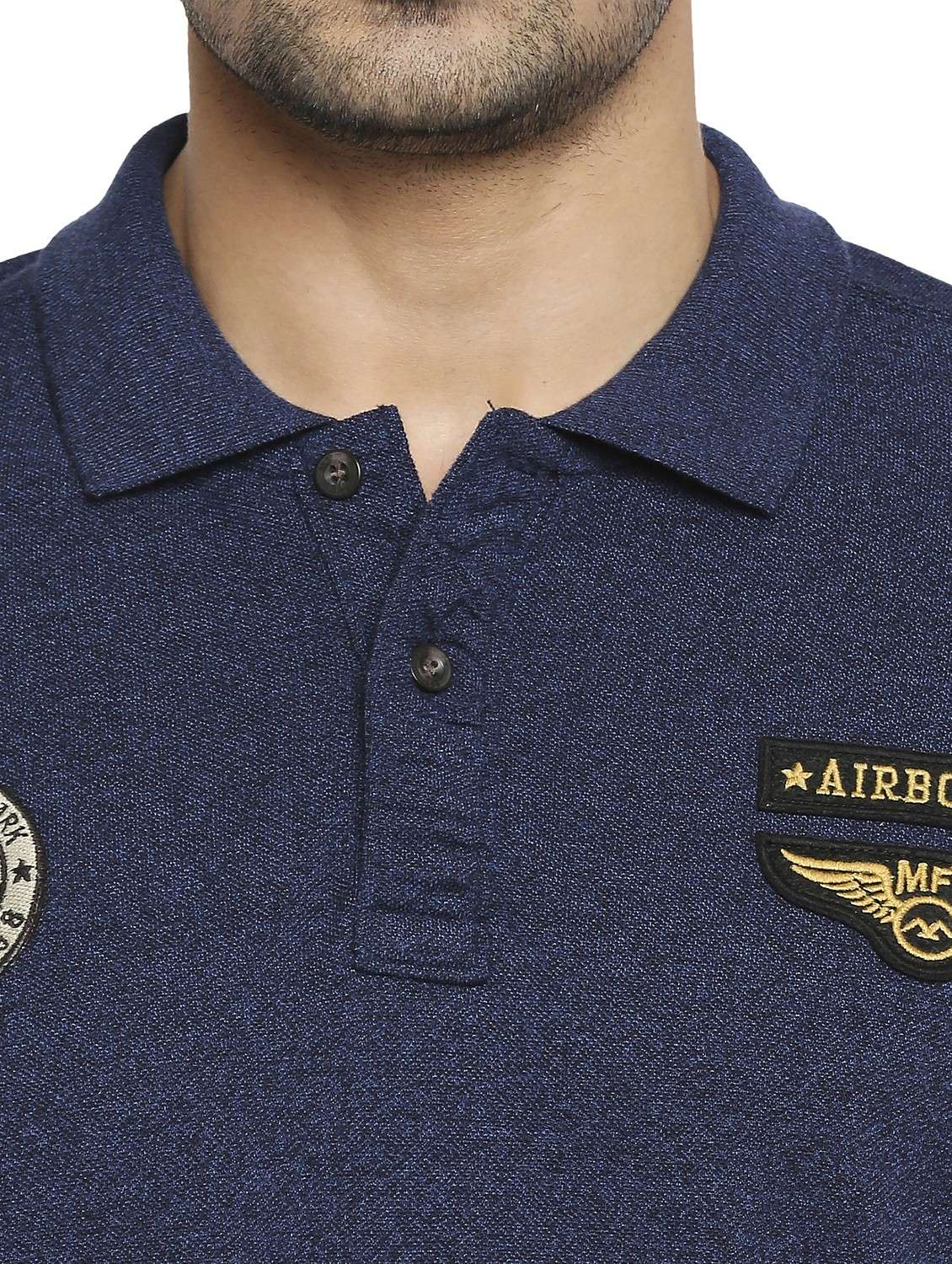 polo neck solid t-shirt  - 19138498 -  Standard Image - 4