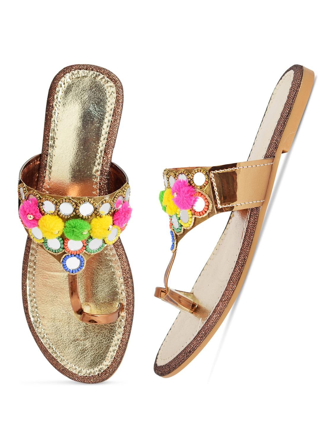 multi colored flat sandal - 19138564 - Standard Image - 1