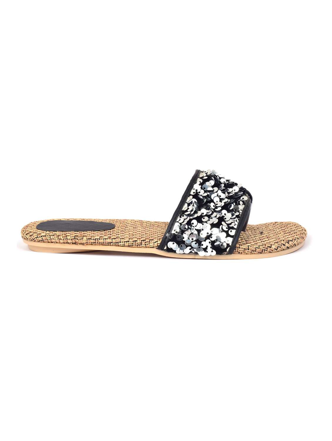 black flat sandal - 19138576 -  Standard Image - 1