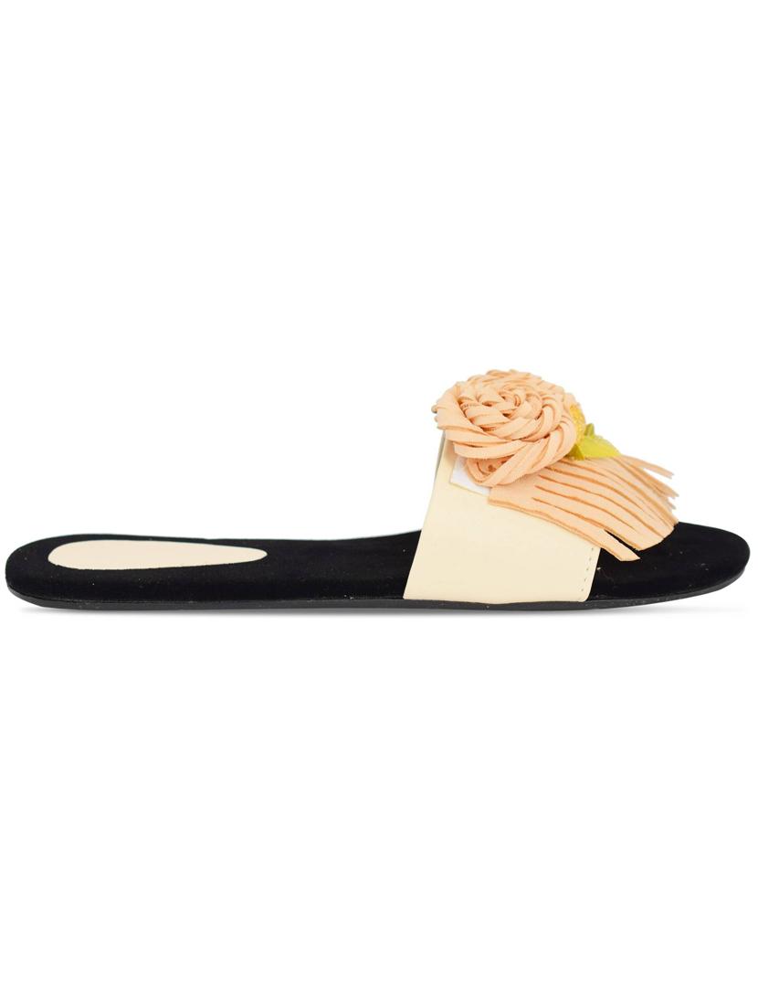 multi colored slip on flat sandal - 19138590 - Standard Image - 1