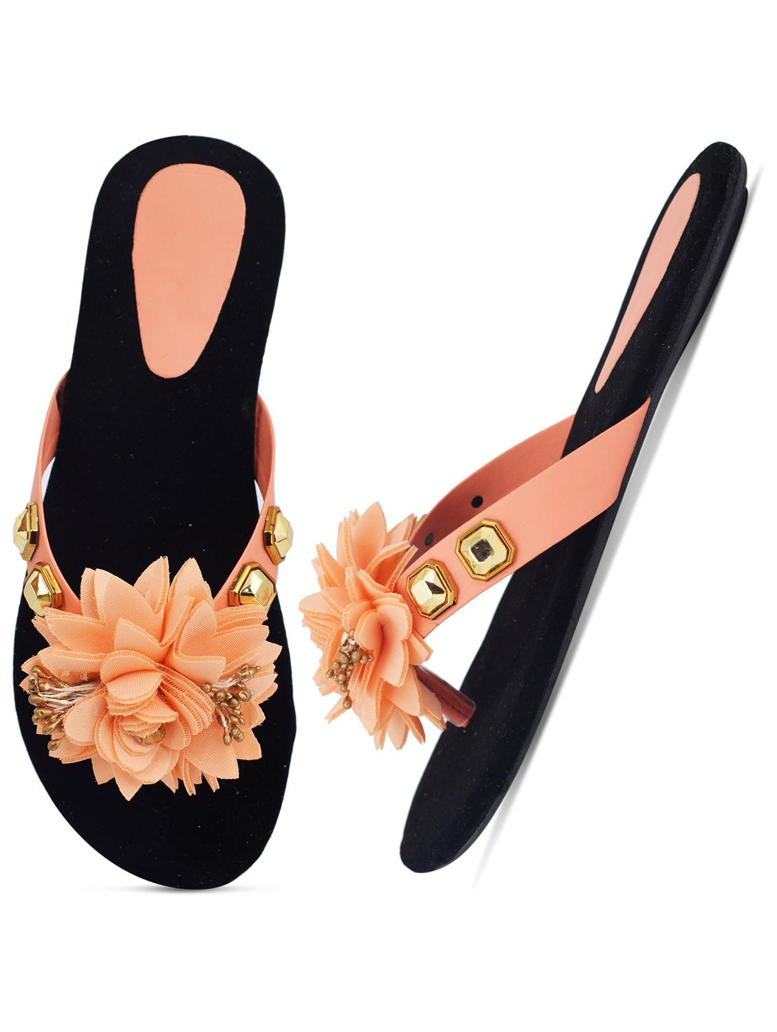 multi colored slip on flat sandal - 19138671 - Standard Image - 1