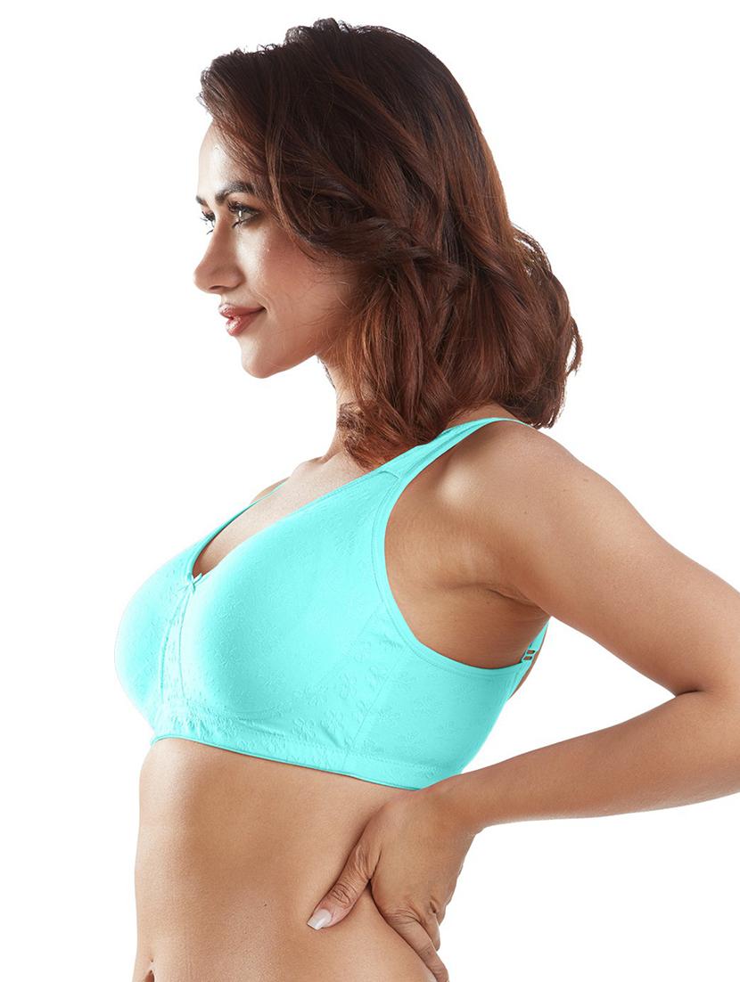 turquoise solid  regular bra - 19139178 -  Standard Image - 1