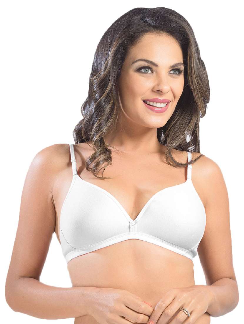 pack of 2 solid regular bra  - 19139468 -  Standard Image - 1